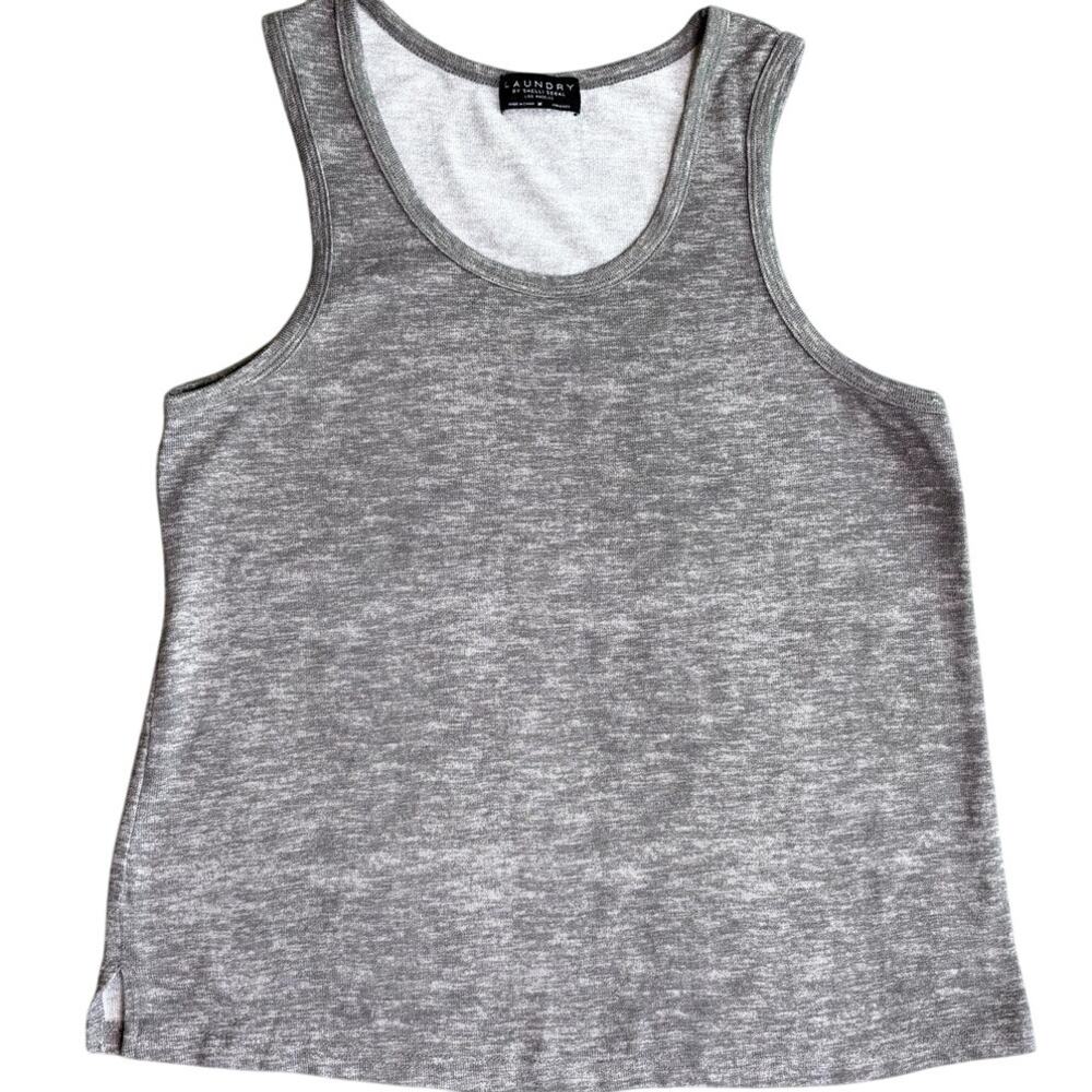Laundry by Shelli Segal Women's Gray Tank Summer Spring Size M